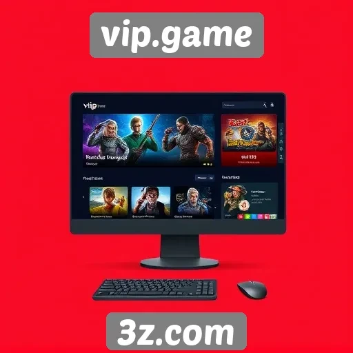 Análise da interface do usuário no site vip.game