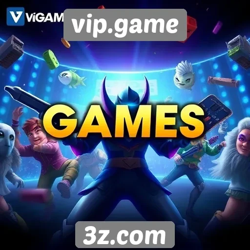 Variedade de jogos disponíveis no vip.game